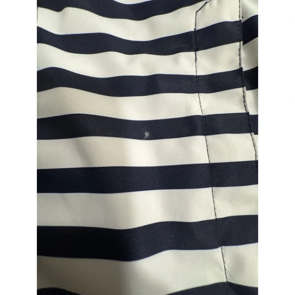 Saint James Mademoiselle Breton stripe Navy Blue‎ rain jacket Women Sz US 8